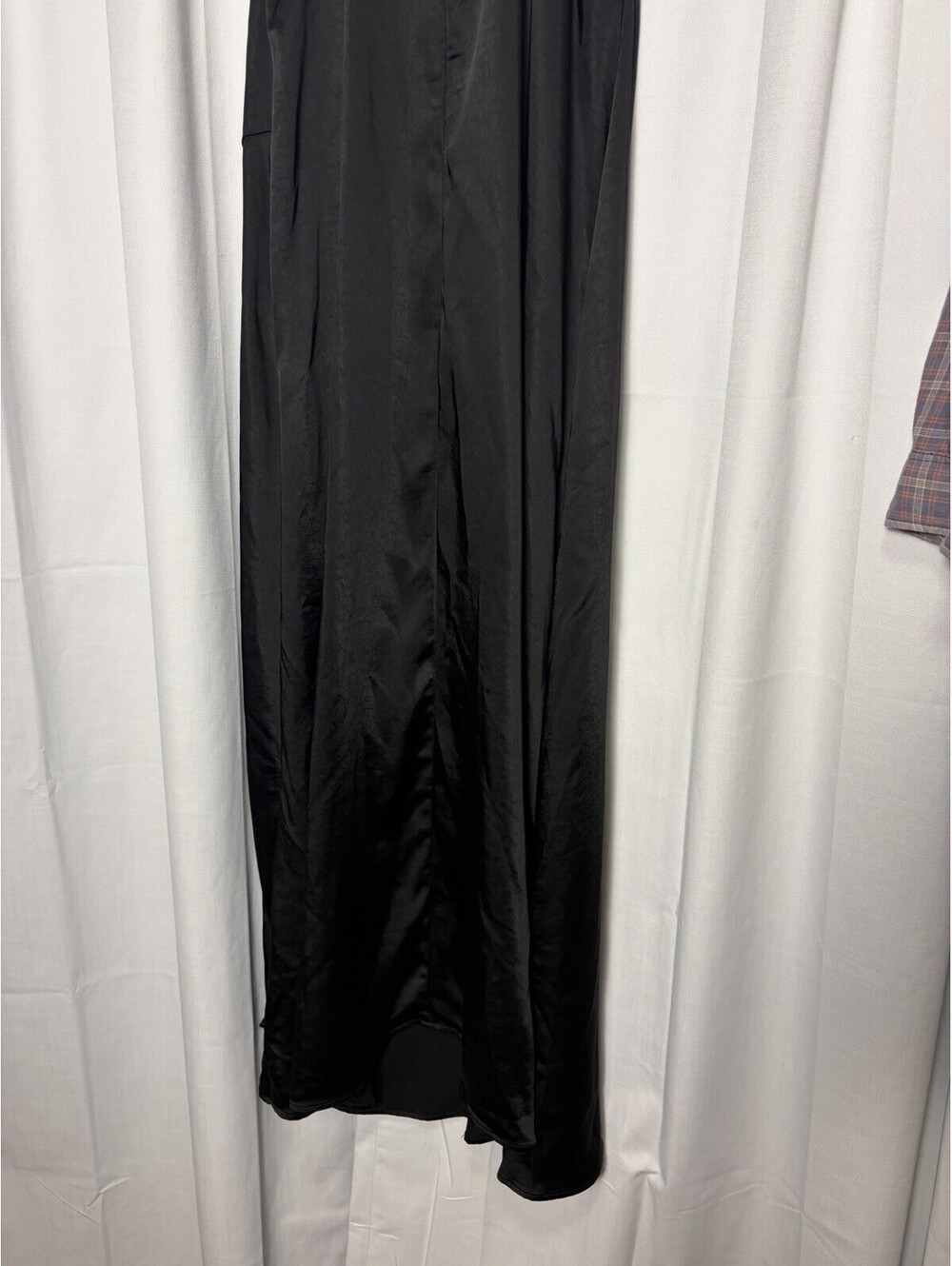 NWT Lena Satin Colorblock Black & Cream Midi Cutout Slip Dress. Medium $78 - Picture 7 of 9